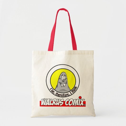 WALRUS CANVAS TAS! TOTE BAG (Voorkant)