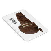 Walrus cartoon illustratie magneet (Rechterzijde)