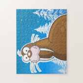 Walrus cartoon legpuzzel (Verticaal)