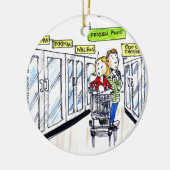 Walrus Diepvriesafdeling Grappig Keramisch Ornament (Links)