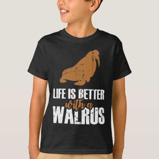 Walrus dierentuin houdt van morse zee gift t-shirt (Voorkant)