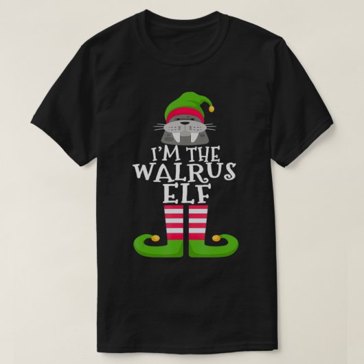 Walrus Elf Dierenvriend Family Matching Christma T-shirt (Design voorkant)