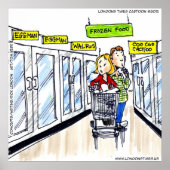 Walrus Frozen Section Funny Poster (Voorkant)