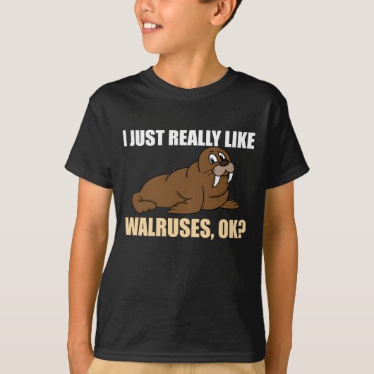Walrus Gift Animal Zoo Love Arctic T-shirt (Voorkant)