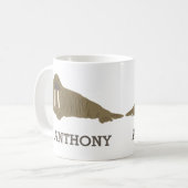 Walrus Graphic Realistic Style Illustratie Koffiemok (Voorkant links)