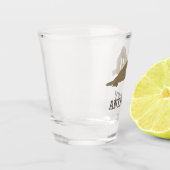 Walrus Graphic Realistic Style Illustratie Shot Glas (Links)