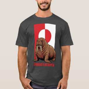 Walrus Groenland is niet Amerikaans T-shirt