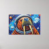 WALRUS IN DE RUIMTE-5 CANVAS AFDRUK (Voorkant)