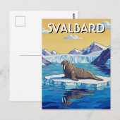 Walrus in Svalbard Noorwegen Briefkaart (Voorkant / Achterkant)