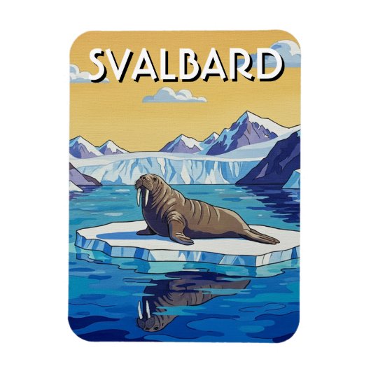 Walrus in Svalbard Noorwegen Magneet (Verticaal)