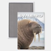 Walrus in Svalbard Noorwegen Magneet (Voorkant / Achterkant)