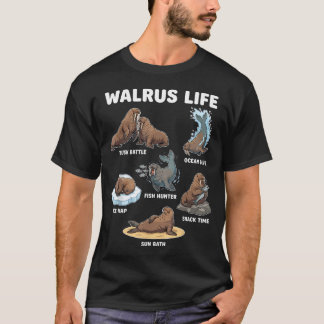 Walrus Leven Grappige Walrus Liefhebber Oceaan T-shirt