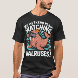 Walrus Liefhebber Zeewezens Oceaan Dieren Mariene T-shirt