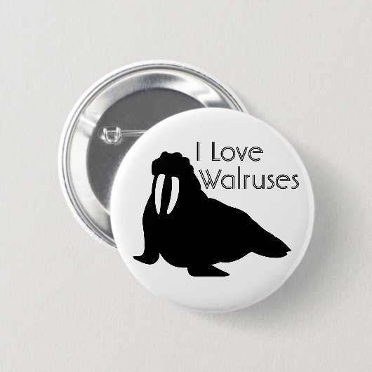 Walrus Love Button (Voorkant /achterkant)