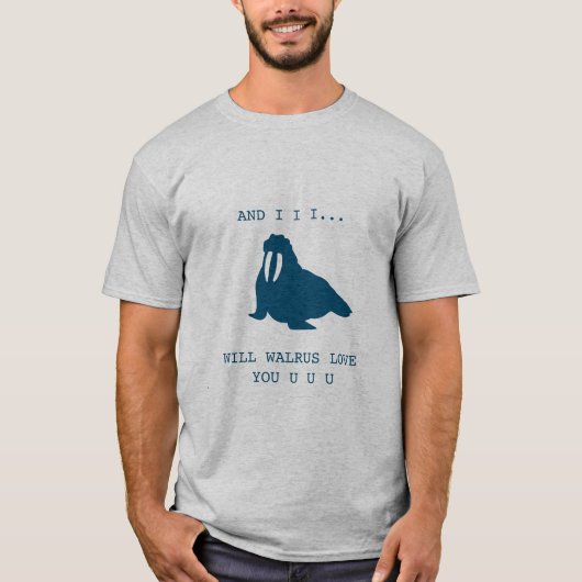 Walrus Love T-shirt (Voorkant)