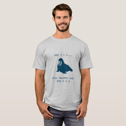 Walrus Love T-shirt (Voorkant volledig)