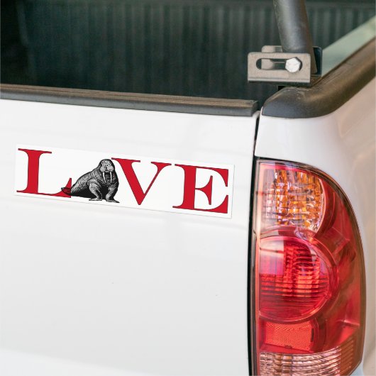 Walrus Lover Bumpersticker (Op Truck)