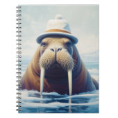 Walrus met pet notitieboek (Voorkant)