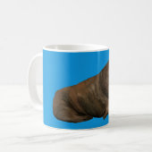 Walrus mok op Blauw (Voorkant links)