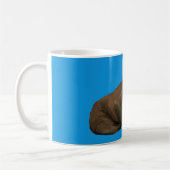 Walrus Mug on Blue Koffiemok (Links)