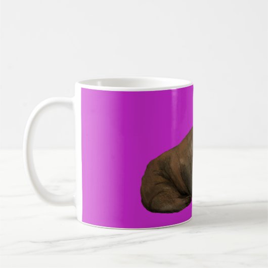 Walrus Mug on Pink Koffiemok (Links)