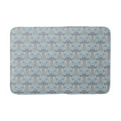 Walrus Mustache Pattern Badmat (Voorkant)