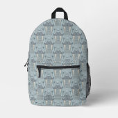 Walrus Mustache Pattern Bedrukte Rugzak (Voorkant)