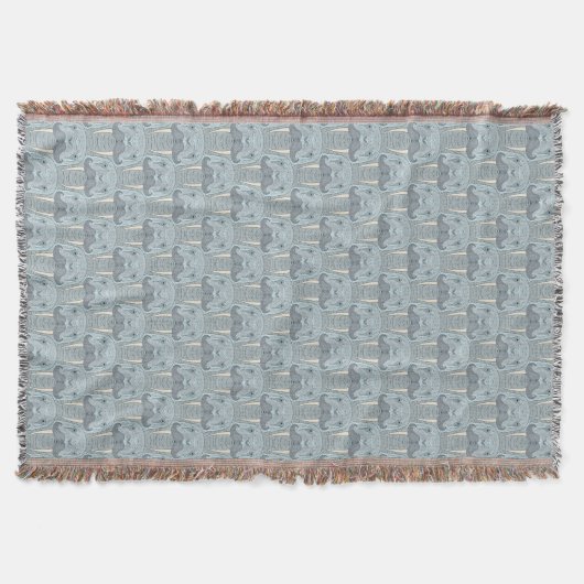 Walrus Mustache Pattern Deken (Voorkant)