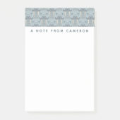 Walrus Mustache Pattern | Jouw namen toevoegen Post-it® Notes (Voorkant)