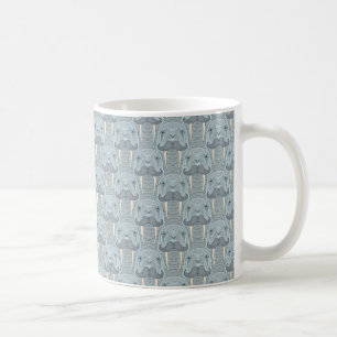 Walrus Mustache Pattern Koffiemok