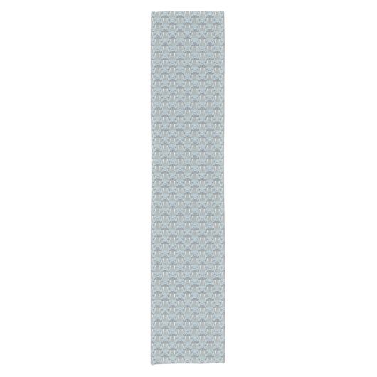 Walrus Mustache Pattern Korte Tafelloper (Voorkant)