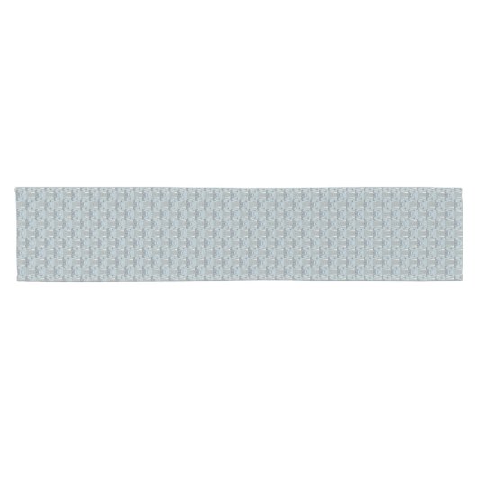 Walrus Mustache Pattern Korte Tafelloper (Horizontaal)