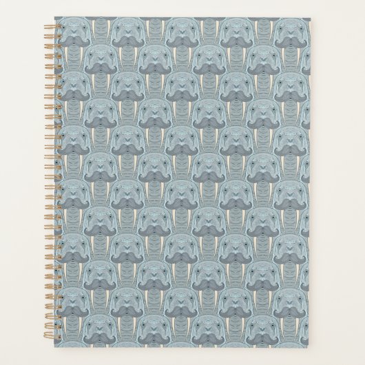 Walrus Mustache Pattern Planner (Voorkant)