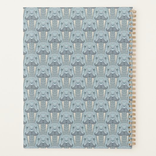 Walrus Mustache Pattern Planner (Achterkant)