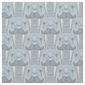 Walrus Mustache Pattern Stof (Close Up)