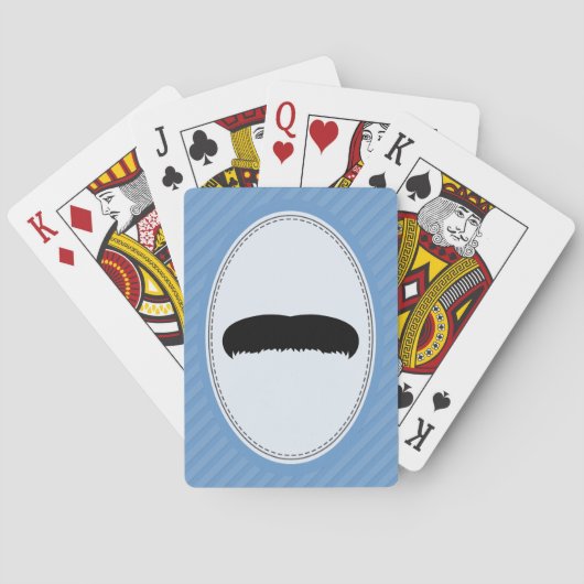 Walrus Mustache Pokerkaarten (Achterkant)