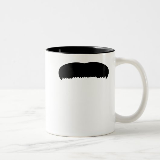 Walrus Mustache Tweekleurige Koffiemok (Rechts)