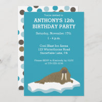 Walrus op een Iceberg Custom Birthday Party