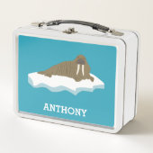 Walrus op een Iceberg Illustration Personalized (Voorkant)