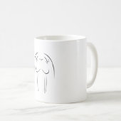 Walrus Outline Koffiemok (Voorkant rechts)