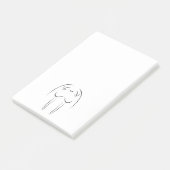 Walrus Outline Post-it® Notes (Schuin)