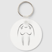 Walrus Outline Sleutelhanger (Voorkant)