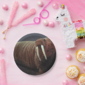 Walrus Papieren Bordje (Feest)