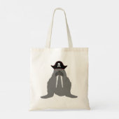 Walrus Pirate Canvas tas (Achterkant)
