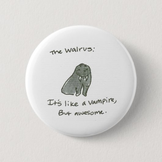 Walrus Ronde Button 5,7 Cm (Voorkant)