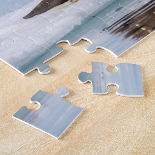 Walrus rust op ijs, Noorwegen Legpuzzel (Zijkant)