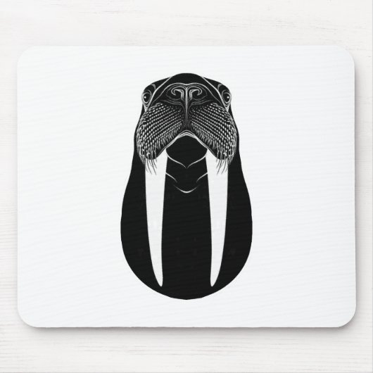 Walrus Silhouet Muismat (Voorkant)