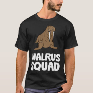 Walrus Squad Ocean Animal Funny Walrus Squad Premi T-shirt