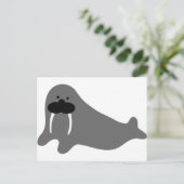 walrus-strippictogram briefkaart (Staand voorkant)