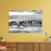 Walrus tussen Ice Floes in Bering Zee Canvas Afdruk (Insitu (Woonkamer))